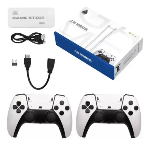🎮 Game Stick M15 Pro White – ¡Potencia retro en la palma de tu mano!